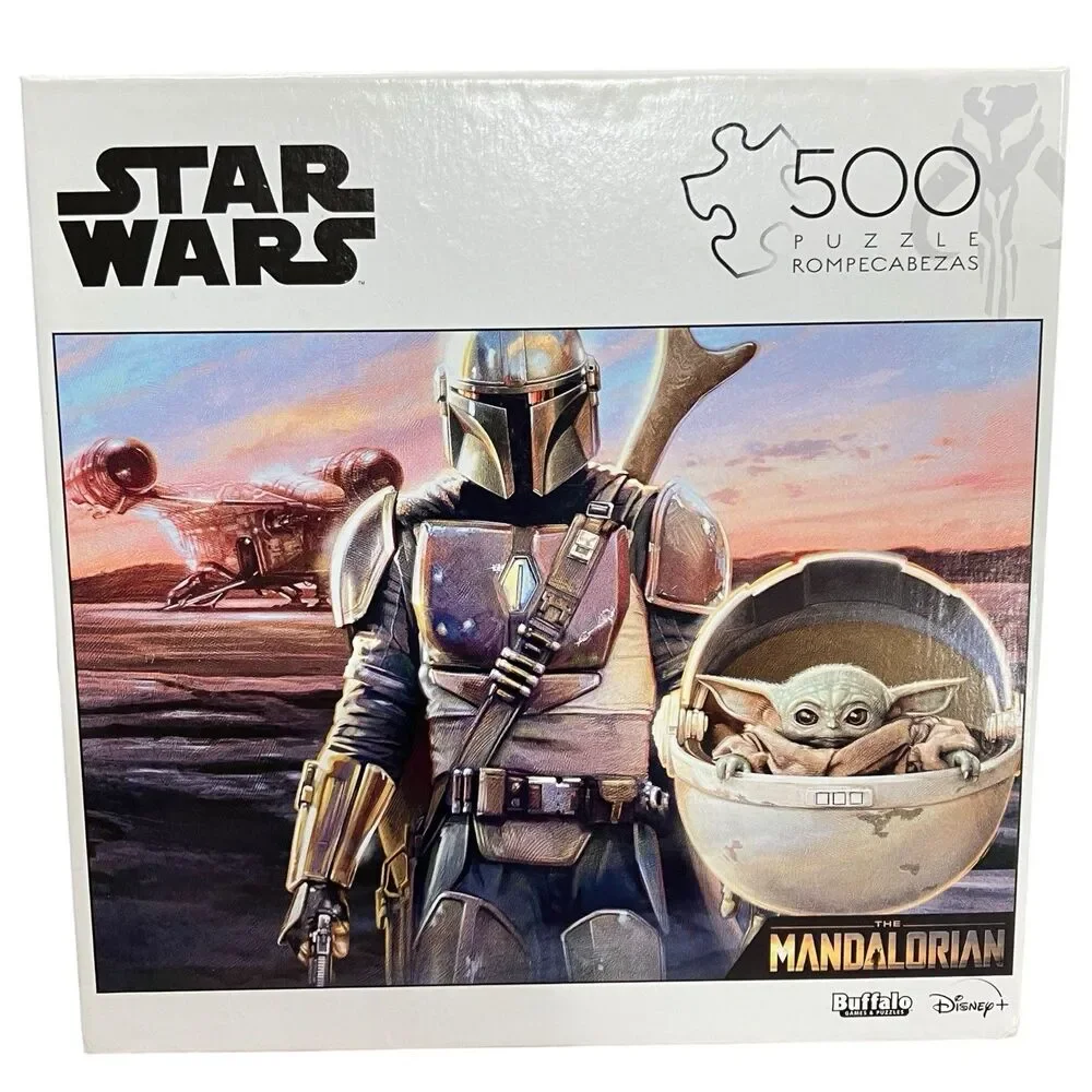 Jigsaw Puzzle Disney Star Wars Mandalorian Grogu Yoda 500 Piece Buffalo Games
